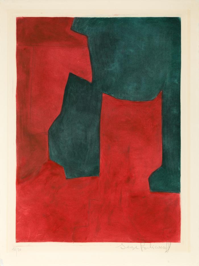 Composition rouge et verte (Komposition in Rot und Grün)
