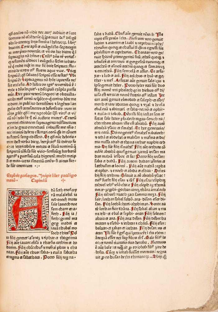 Biblia latina. (Basel: Bernhard Richel, nicht nach 1474).