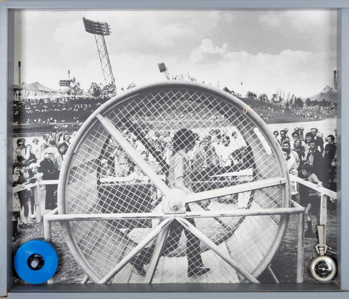 Olympischer Marathon-Tretmühle. 'Spielstraße' der XX. Olympischen Spiele München. 26.8. - 10.9.1972