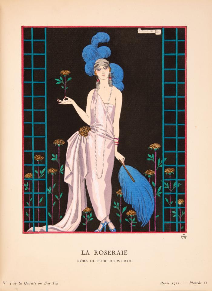GAZETTE DU BON TON
Arts modes & frivolités. (Hrsg. v. Lucien Vogel). 38 Lieferungen (=Hefte) in 8 Bänden.