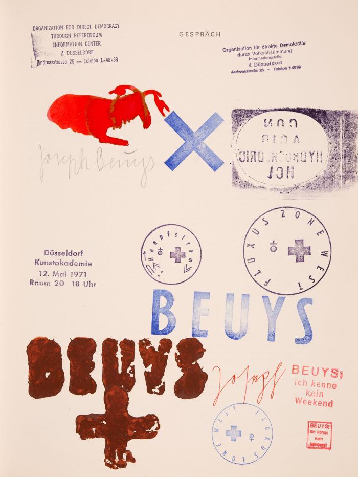 JOSEPH BEUYS
Zeichnungen 1947-59 I. Gespräch zwischen Joseph Beuys und Hagen Lieberknecht. Geschrieben von Joseph Beuys.