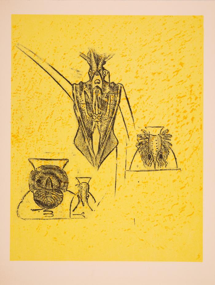 MAX ERNST
LEWIS CARROL: The Hunting of the Snark. An Agony in Eight Fits / Die Jagd nach dem Schnark. Agonie in acht Krämpfen. Stuttgart: Manus Presse 1968.