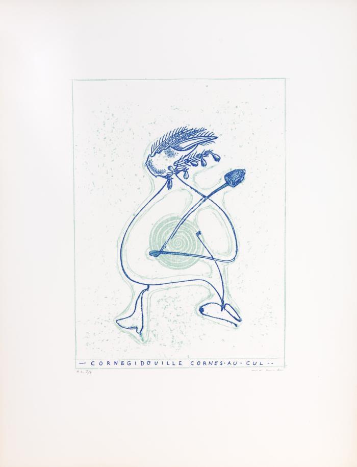 MAX ERNST
ALFRED JARRY: Decervelages. Paroles d'Alfred Jarry / Musique de Claude Terrasse / Lithographies de Max Ernst.