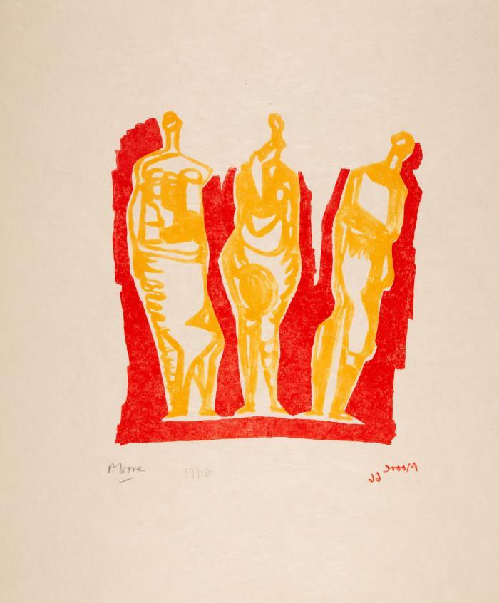 HENRY MOORE
Shelter-Sketch-Book. Berlin: Rembrandt Verlag GmbH / London: Marlborough Fine Art Ltd. 1967.