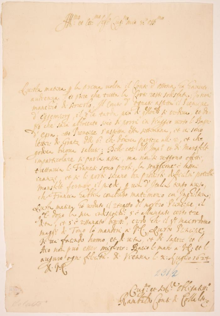 COLLALTO, RAMBOLD XIII. VON (1575 Mantua - 1630 Chur)
