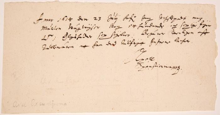 OXENSTIERNA, AXEL (1583 Balsta - 1654 Stockholm)