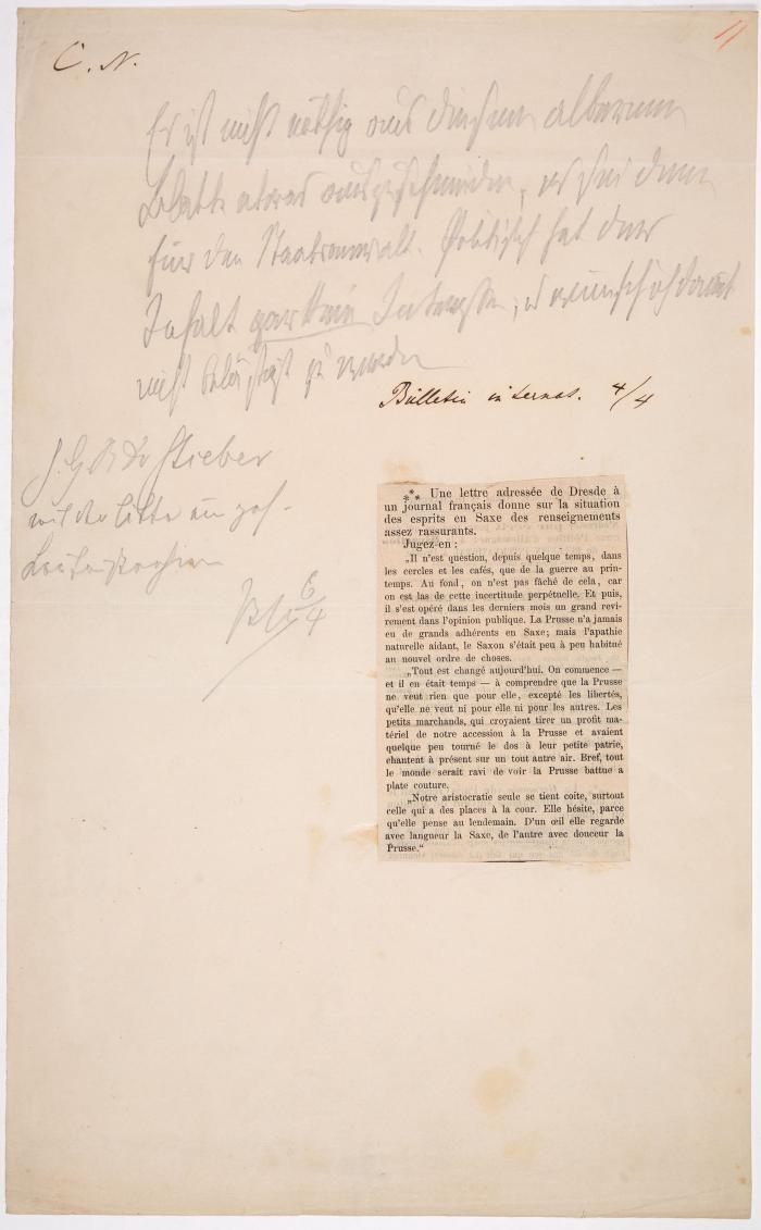 BISMARCK, OTTO VON (1815 Schönhausen - 1898 Friedrichsruh)