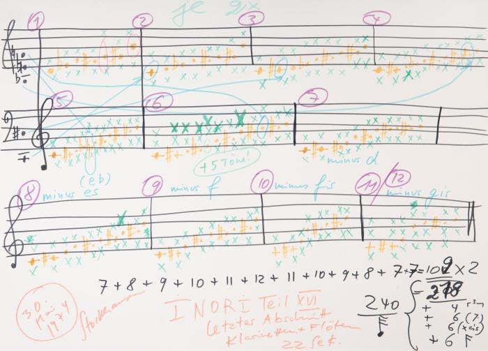 K. Stockhausen, INORI, Teil XVI. Manuskript. O.O. 1974.