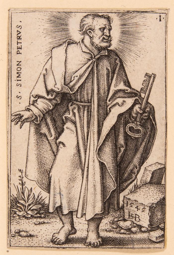 Petrus / Andreas / Johannes / Thomas / Matthäus / Jacobus major / Judas Thaddäus / Simon