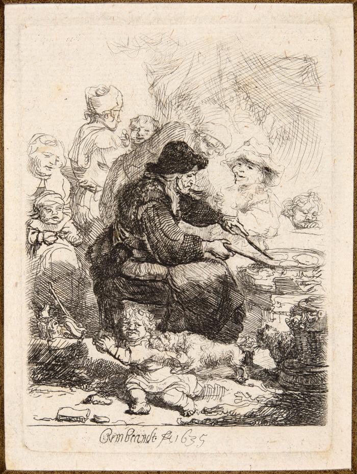 Die Pfannenkuchenbäckerin