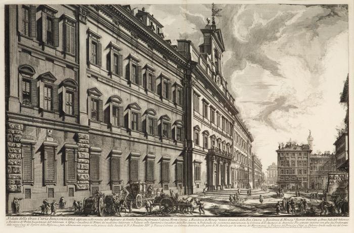 Veduta della Gran Curia Innocenziane