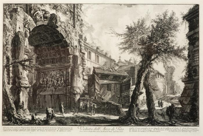 Veduta dell' arco di Tito