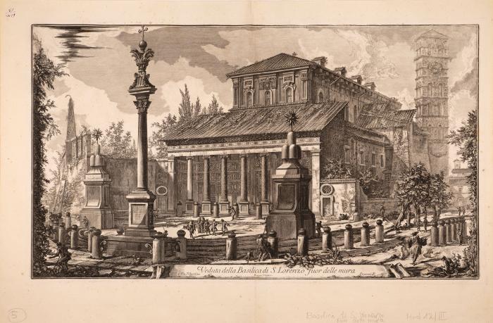Veduta della Basilica di S. Lorenzo fuor delle Mura