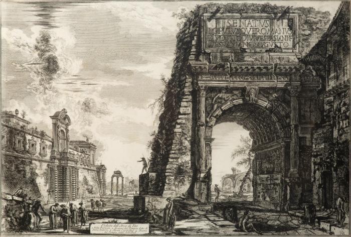 Veduta dell' arco di Tito