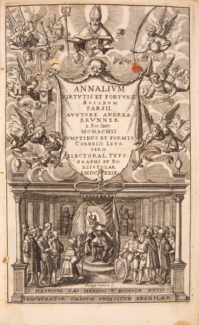 Brunner, Andreas: Annalium virtutis et fortunae Boiorum. Tle. I und II (von III) in 2 Bdn.