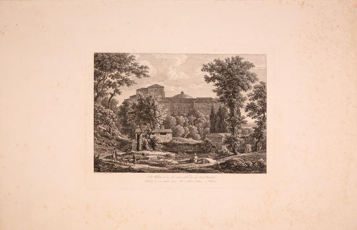Die Landschaften mit der Widmung an Jos. Abel.