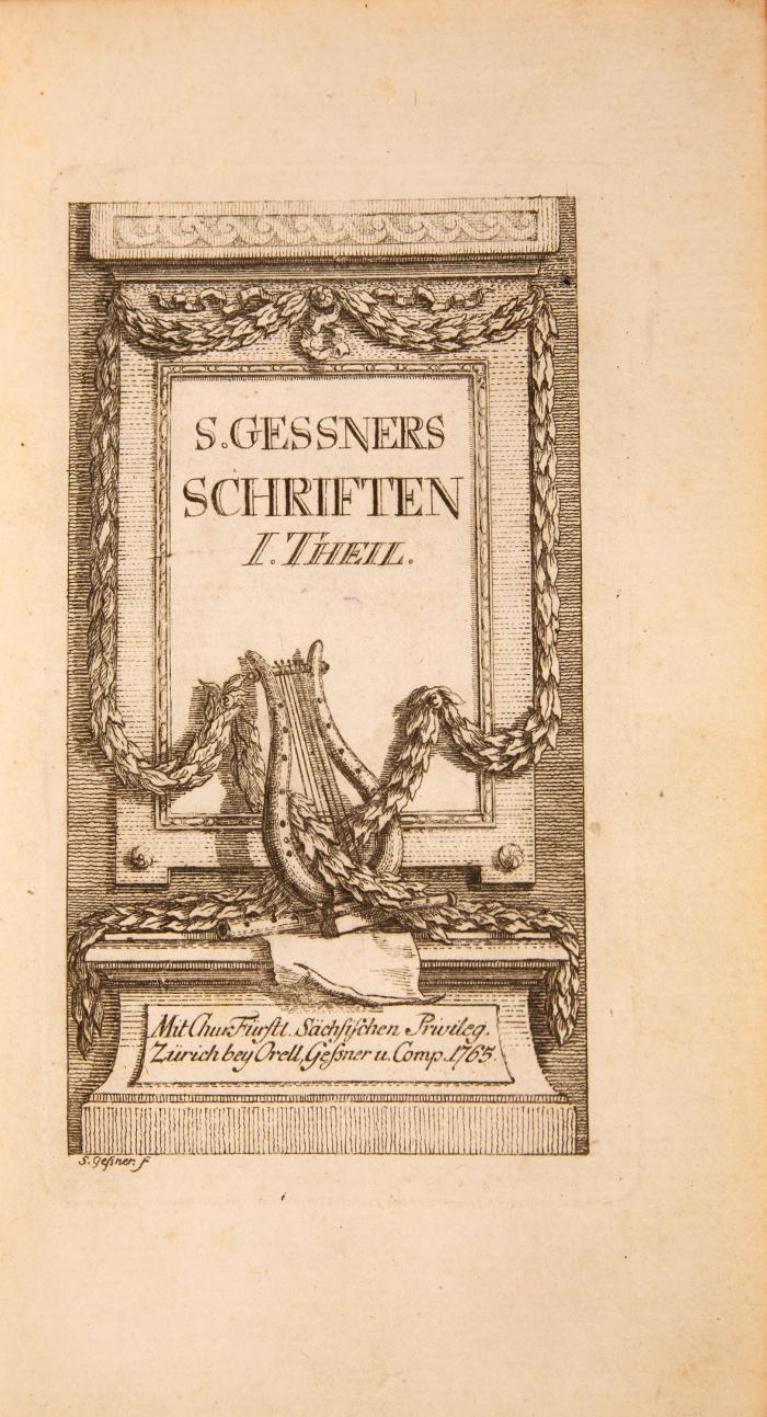 Gessner, Salomon: Schriften. 4 in 2 Bdn.
