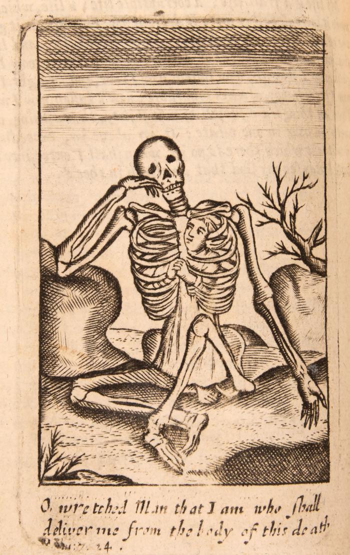 Fr. Quarles, Emblemes. 2 Tle. in 1 Bd. London 1709. - Mit doppelter Schnittbemalung.