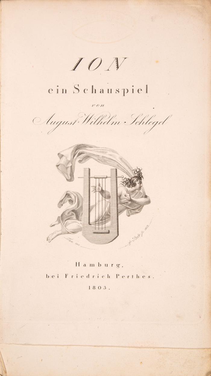 Schlegel, August Wilhelm: Ion, ein Schauspiel. Hamburg: F. Perthes 1803.