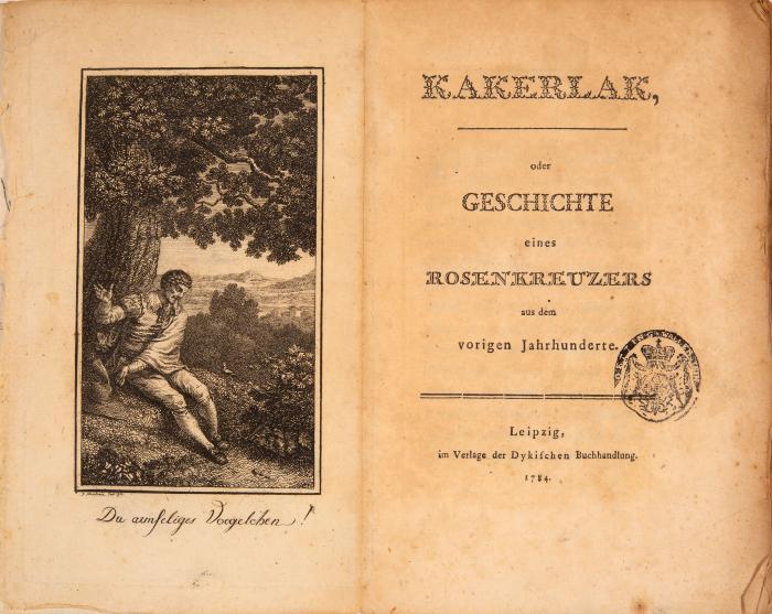 J. K. Wezel, Kakerlak oder Geschichte eines Rosenkreuzers. Leipzig 1784.