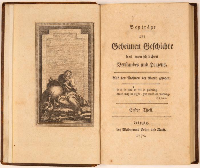 (Wieland, Christoph Martin): Beyträge zur geheimen Geschichte des menschlichen Verstandes und Herzens. Aus den Archiven der Natur gezogen. 2 Bde.