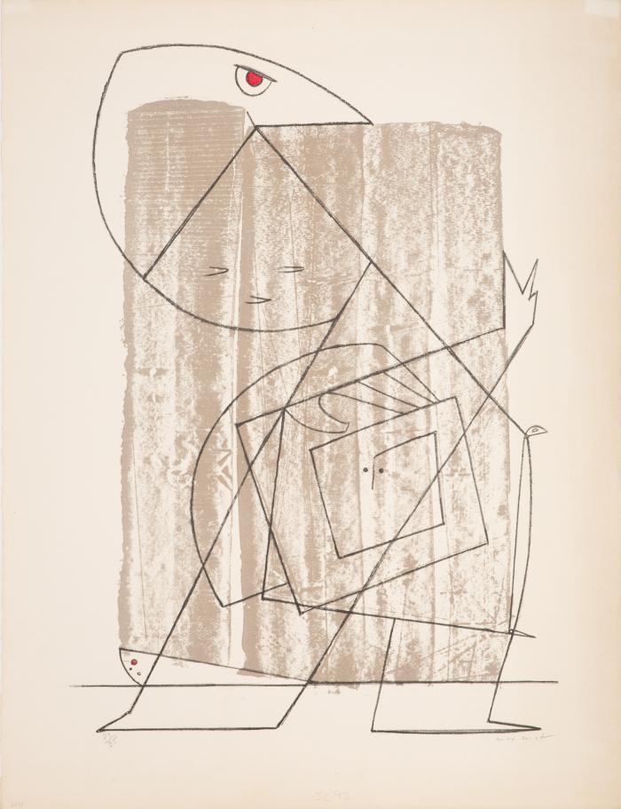 L'homme à la lisière de la fôret