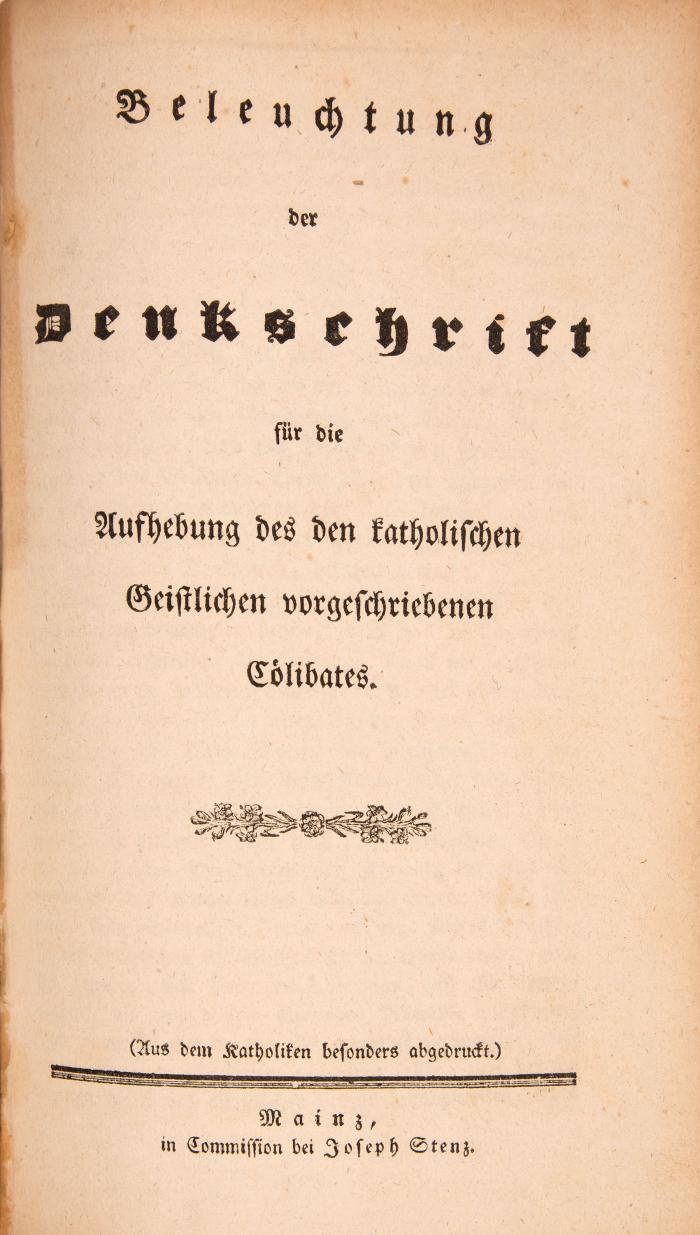 Sammelband weltanschaulicher Schriften 1827-32.