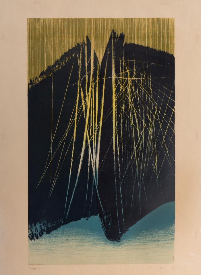 Composition bleue et jaune
