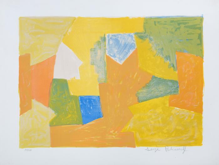 Composition jaune, orange et verte (Komposition in Gelb, Orange und Grün)