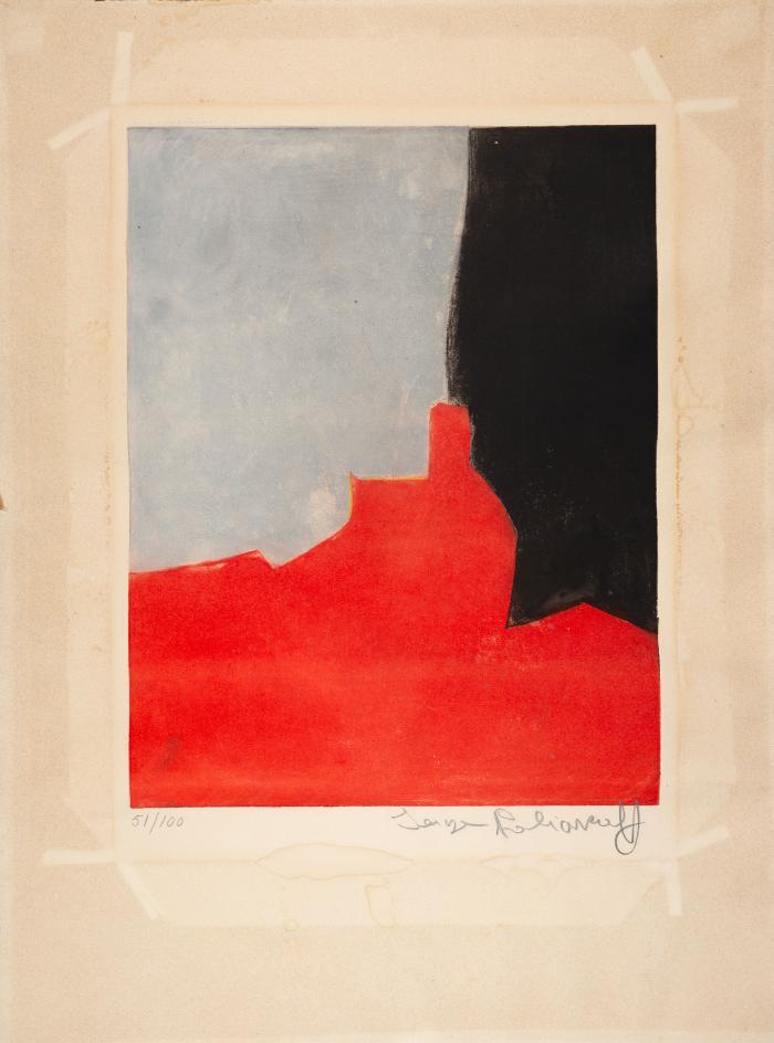 Composition rouge, grise et noire (Kompositon in Rot, Grau und Schwarz)