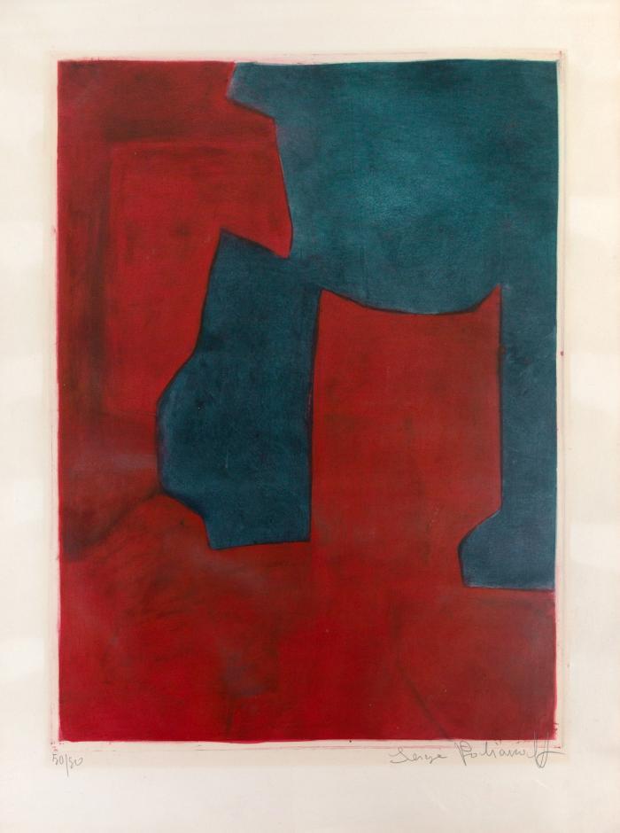 Composition rouge et verte (Komposition in Rot und Grün)