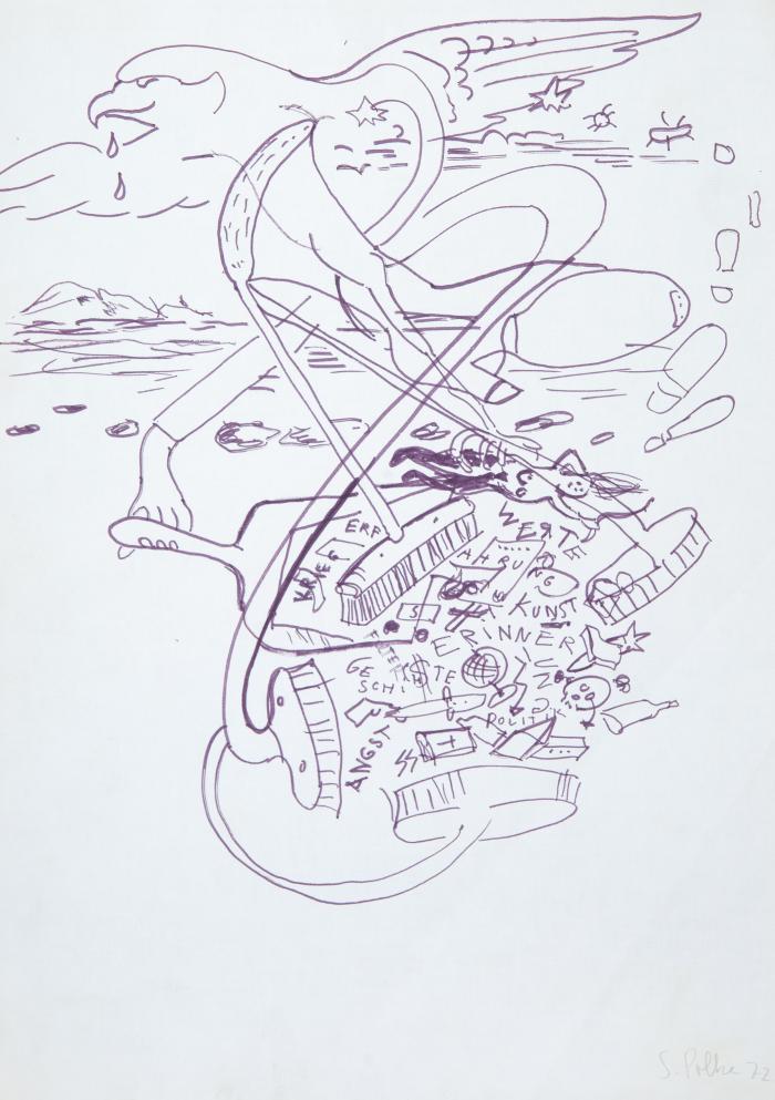 Ohne Titel (Adler/Kehrbesen)