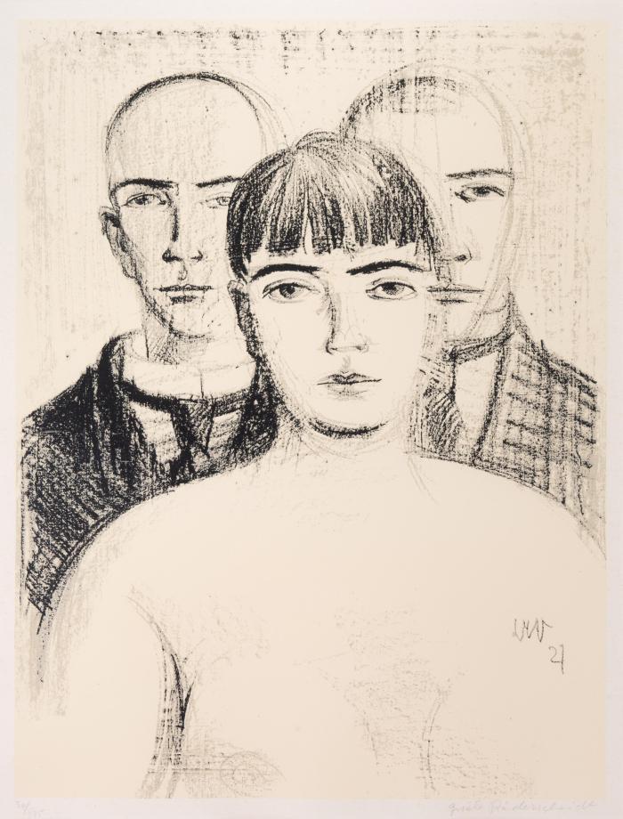 Doppelselbstbildnis mit Martha Hegemann 1927 / Selbstbildnis mit Martha Hegemann