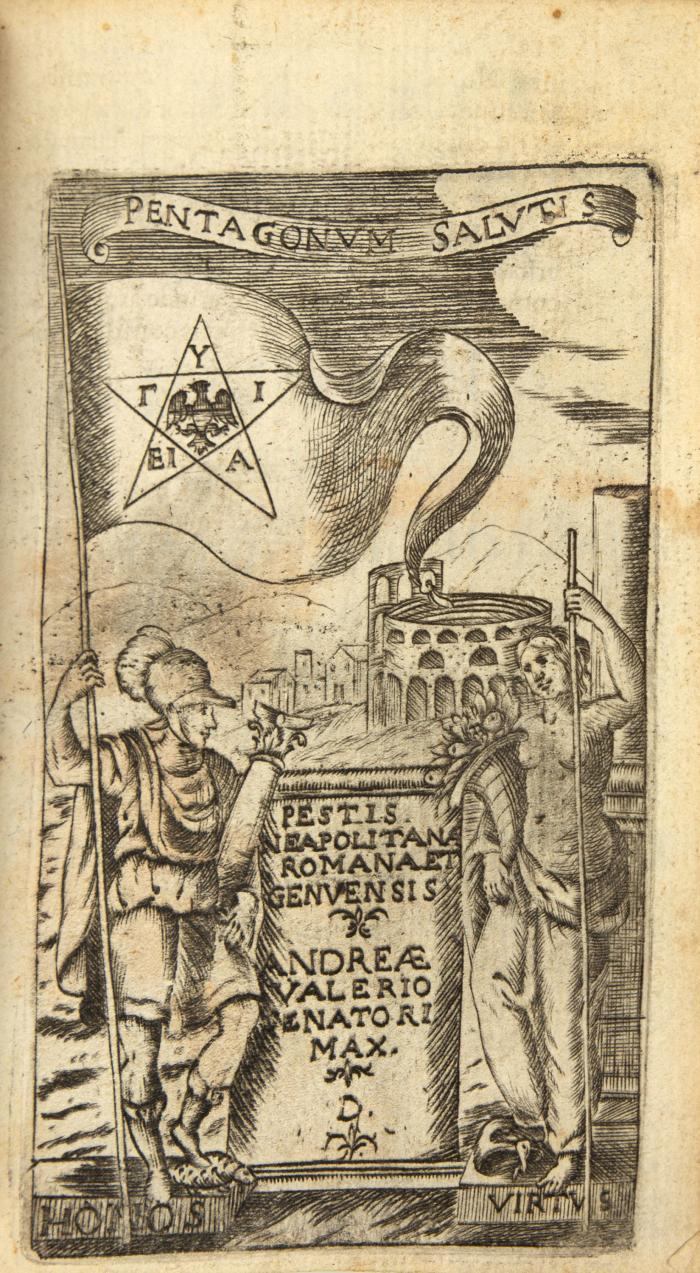 Sammelband mit vier medizinischen Werken zum Thema Fieber und Pest. 1657-67.