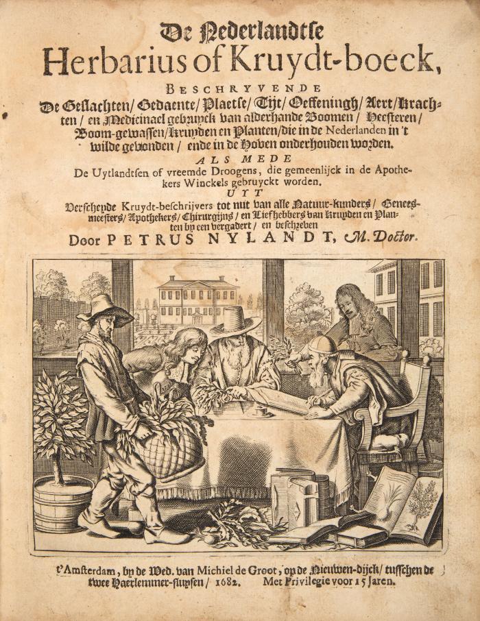 De Nederlandtse Herbarius of Kruydt-boeck, beschryvende de Geslachten/ Gedaente/ Plaetse/ Tijt/ Oeffeningh/ Aert/ Krachten ... als mede de Uytlandtsen of vreemde Droogens, die gemeenlijck in de Apothekers Winckels gebruyckt worden ... (3. Aufl.).