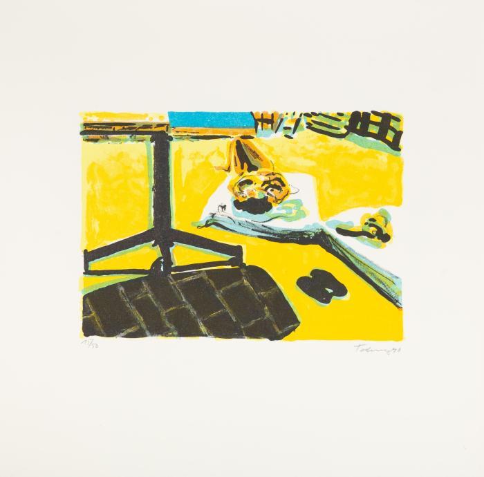 KEIN NACHVERKAUF: Ohne Titel (Zirkusszene 1990 / Model im Atelier 1990 / weiblicher Akt auf Flügel 1993)