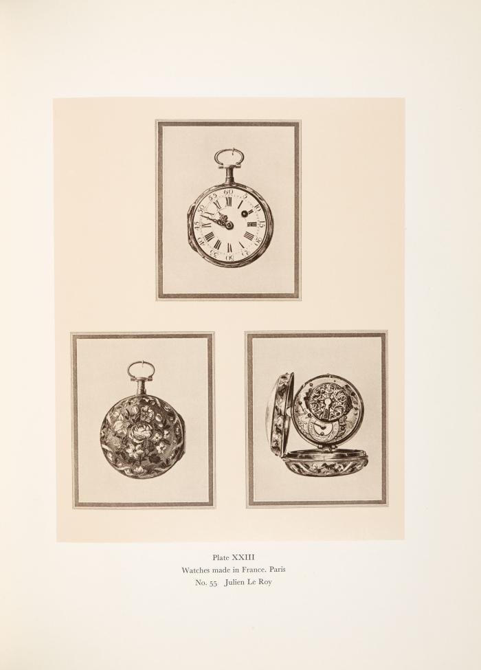Catalogue of the Collection of Watches. The Property of J. Pierpont Morgan. Nachdruck der Ausgabe 1912. Lausanne: Presses Centrales S. A. für F. de Nobele, Paris (1972).