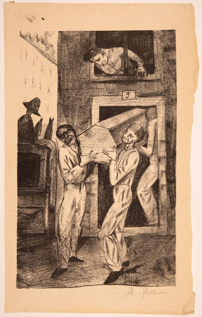 MAGNUS ZELLER
ARNOLD ZWEIG: Entrückung und Aufruhr. Zwölf Gedichte (handschiftlich). Zu zwölf Lithographien von Magnus Zeller 1917/18.