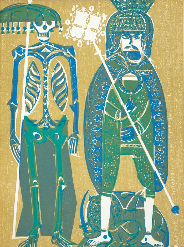 HAP GRIESHABER
Totentanz von Basel. Mit den Dialogen des mittelalterlichen Wandbildes.
