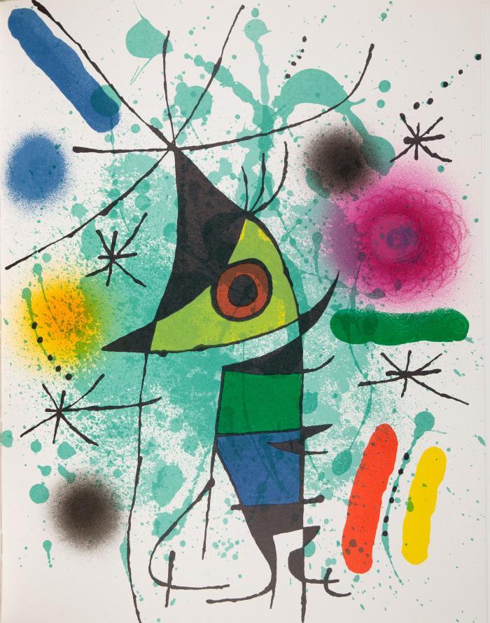 MIRÓ, JOAN
MICHEL LEIRIS / FERNAND MOURLOT: Litógrafo. (Spanische Ausgabe). Bd. I (von 6). Barcelona: Ediciones Polígrafa u. Paris: Maeght 1972.