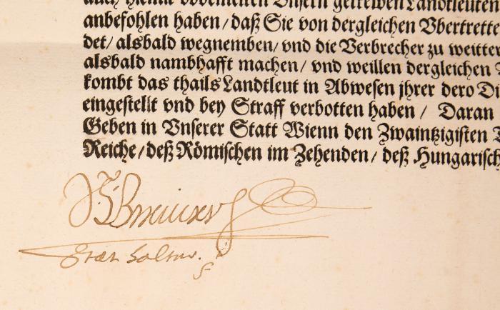 BREUNER, SEYFRIED CHRISTOPH VON (1569 Staatz - 1651 Asparn an der Zaya)