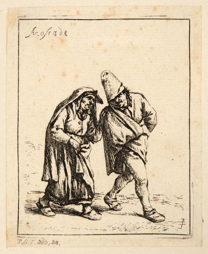 Das gehende Paar c. 1647 / Bauer mit gekrümmtem Rücken c. 1653