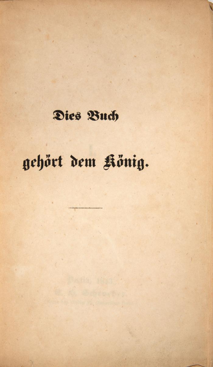 Dies Buch gehört dem König.