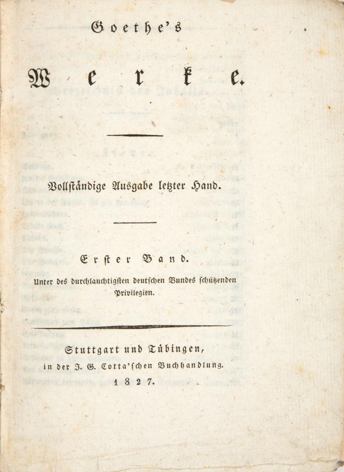Werke. Vollständige Ausgabe letzter Hand. 40 Bde.