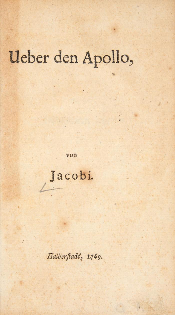 2 Hefte. Halberstadt 1769.