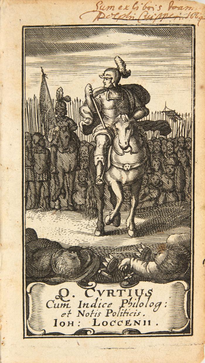 Quintus Curtius Rufus. Konvolut mit 5 lateinischen Ausgaben der Geschichte Alexanders des Großen. 5 Bde. Amsterdam, Frankfurt a. M., Leipzig und Venedig 1658-1749.