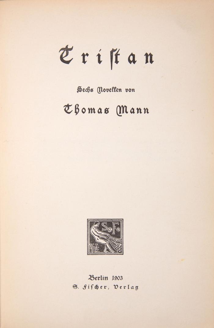 Tristan. Sechs Novellen.
