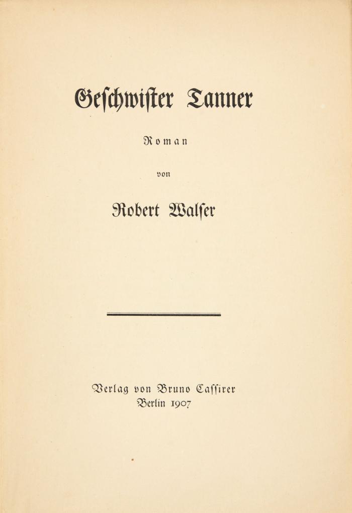 Geschwister Tanner. Roman.