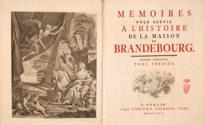 (Friedrich II., König von Preußen): Mémoires pour servir à l’histoire de la maison de Brandebourg. 3 Bde. in 1 Bd.