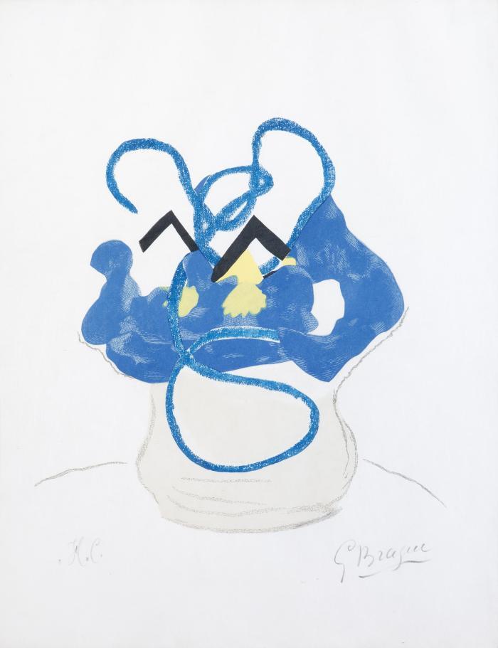 Si je mourais là-bas (bouquet, fleurs bleues)